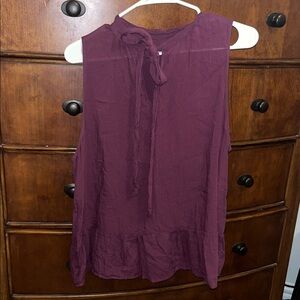 Faded Glory Sleeveless Plum Blouse